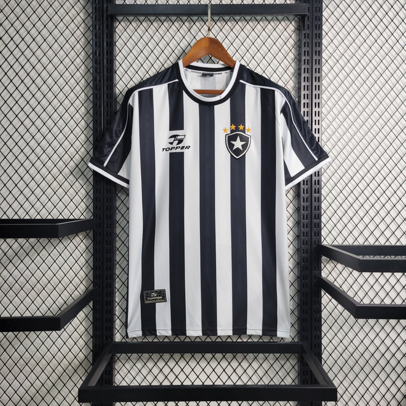 CAMISA RETRÔ DO BOTAFOGO 99/00 PRETO E BRANCO